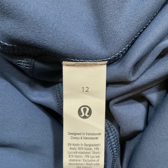 Lululemon Pace Rival Skort Navy Blue Athletic Skort Size 12 - Picture 6 of 7